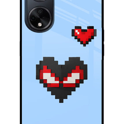 Peter Heart Oppo F23 Glass Case Back Cover by Casekaro