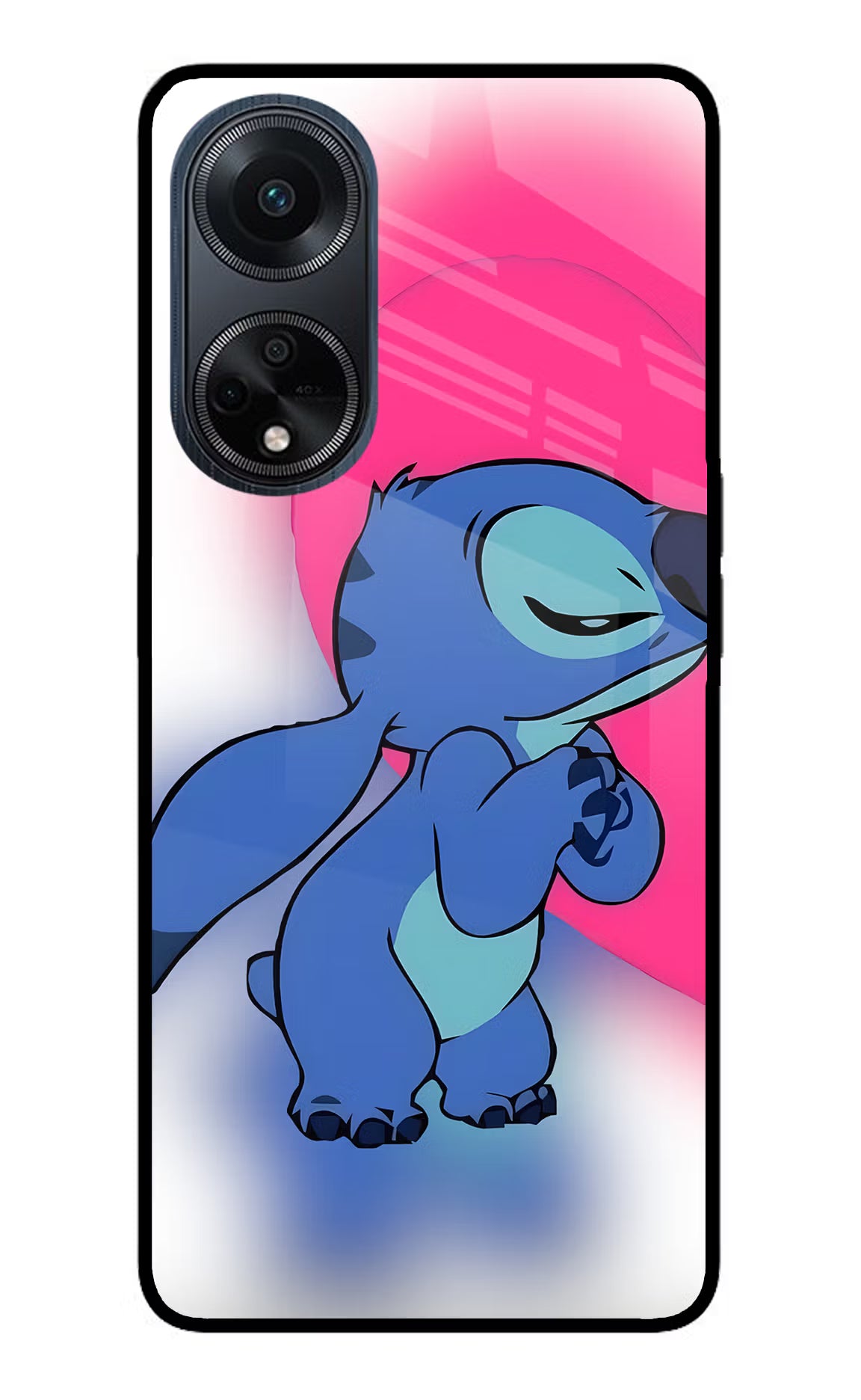 Stitch Hug Oppo F23 Glass Case