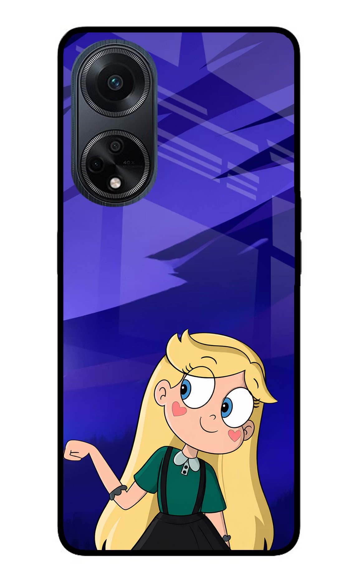 Star Glow Oppo F23 Glass Case