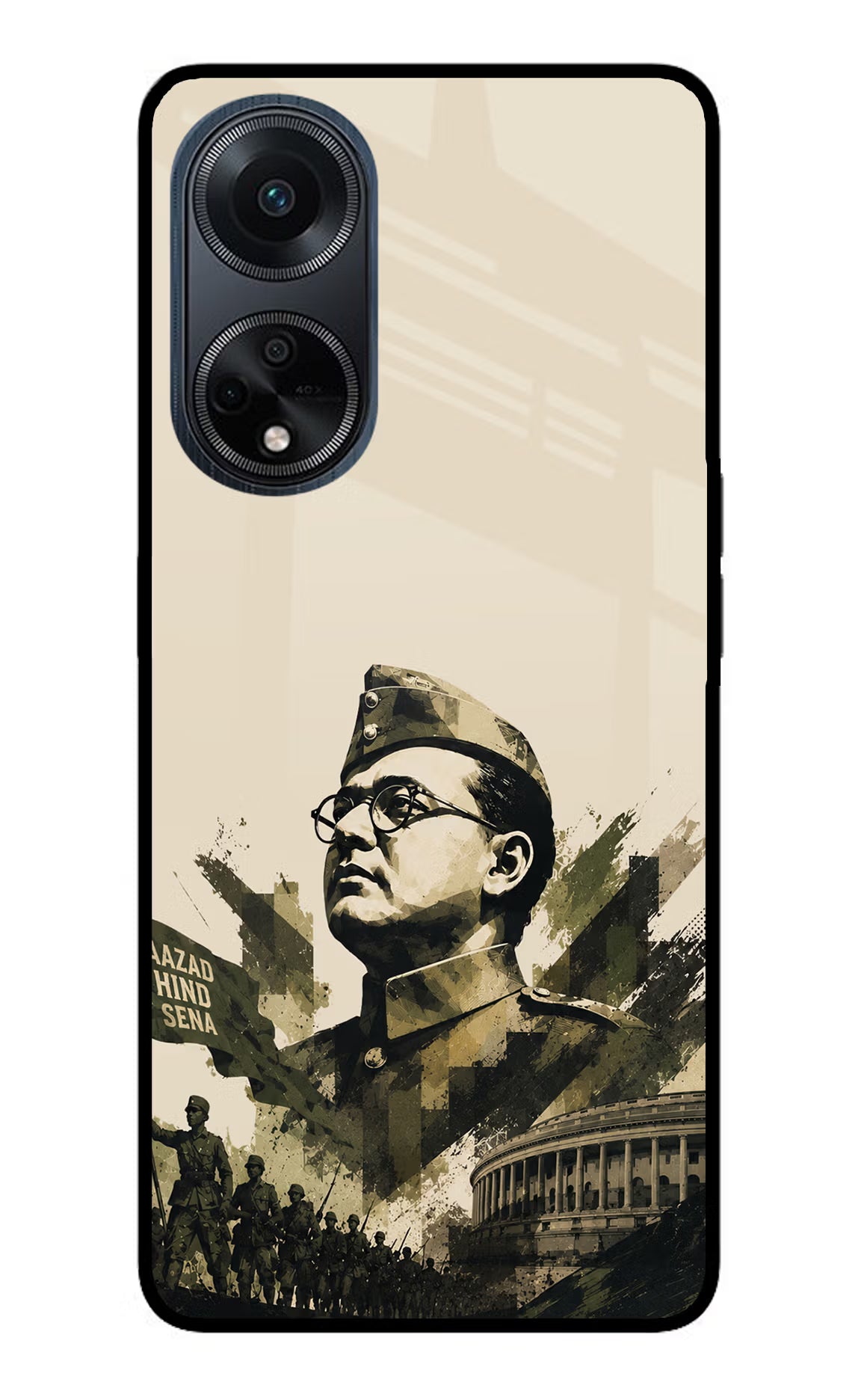 Netaji Rising Oppo F23 Glass Case