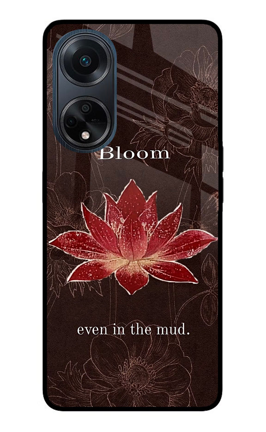 Bloom Oppo F23 Back Cover, Glass case