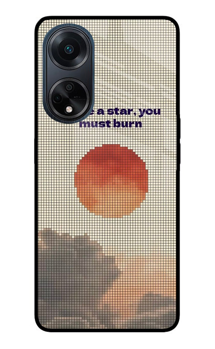 Pixel Sun Oppo F23 Back Cover, Glass case