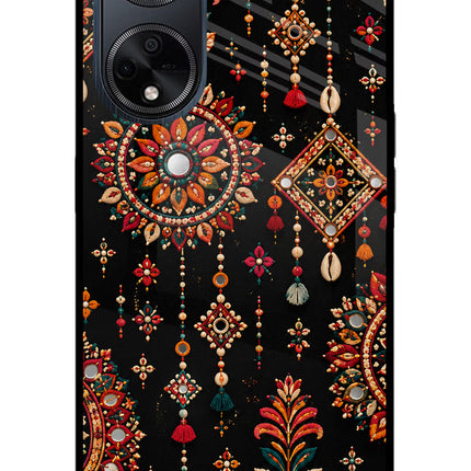 Boho Noir Oppo F23 Glass Case