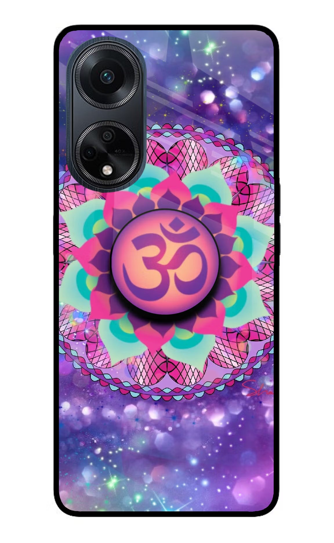 Om Purple Oppo F23 Pop Case by Casekaro