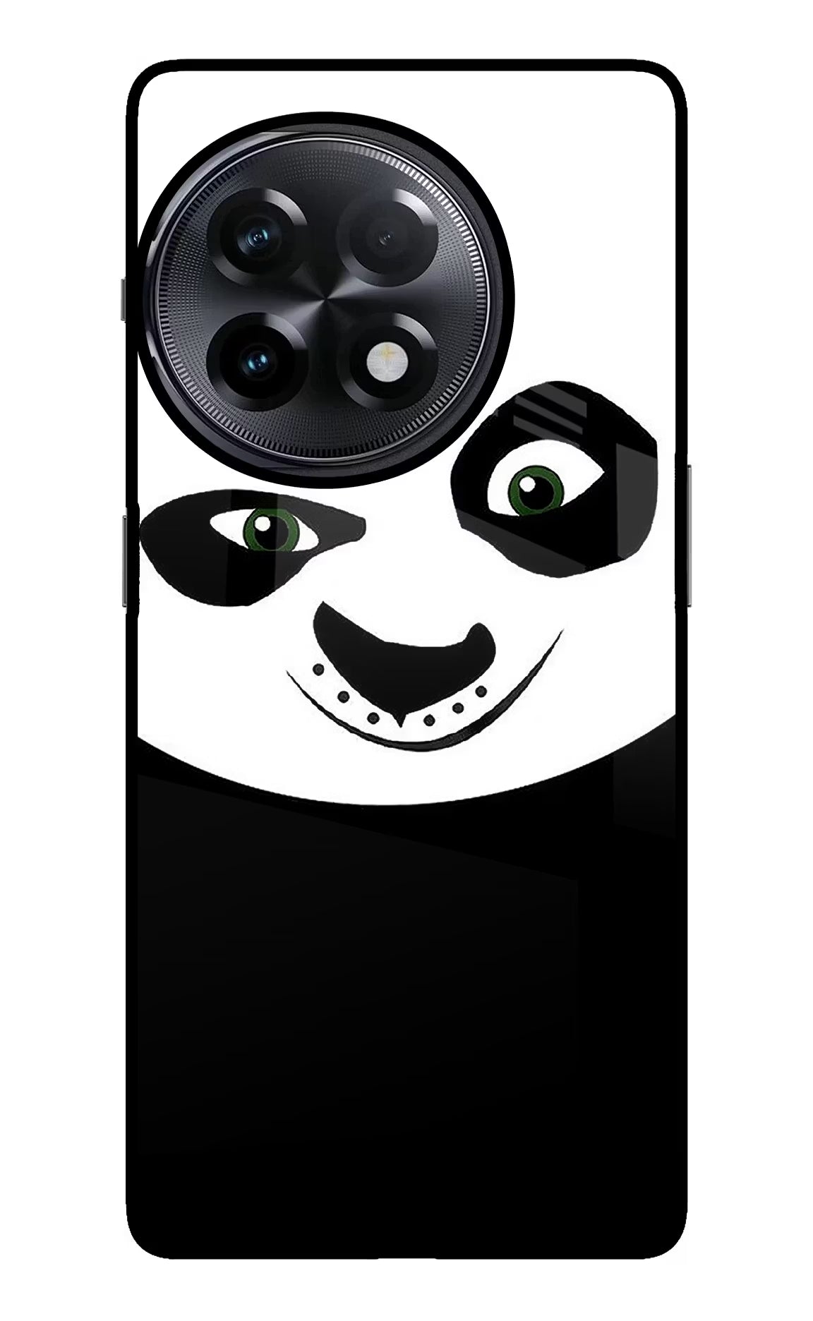 Panda OnePlus 11R Glass Case Back Cover by Casekaro