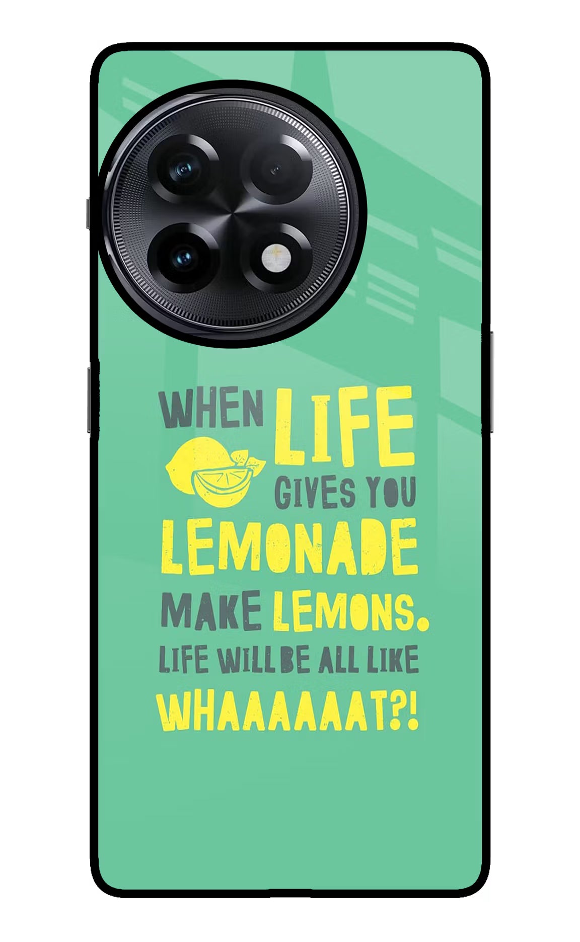 Quote OnePlus 11R Glass Case Back Cover by Casekaro