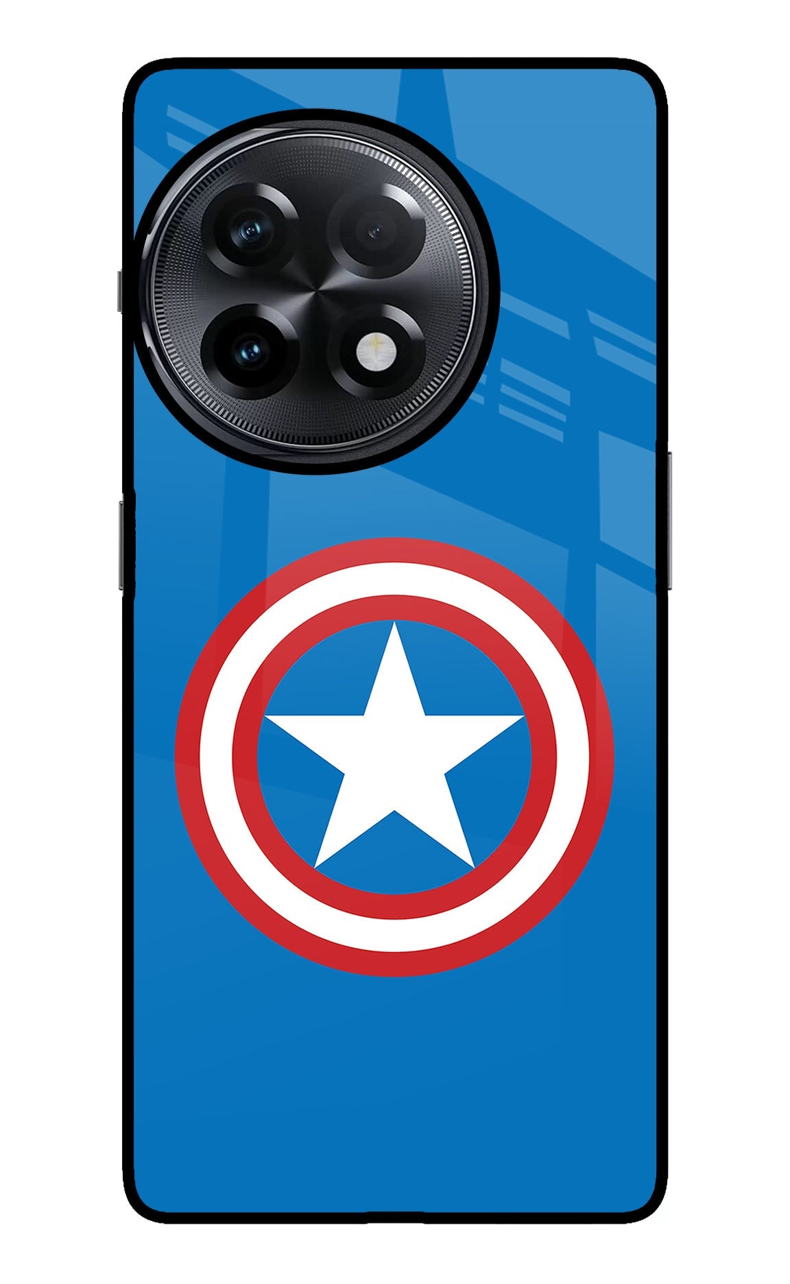 Captain America Logo OnePlus 11R Glass Case