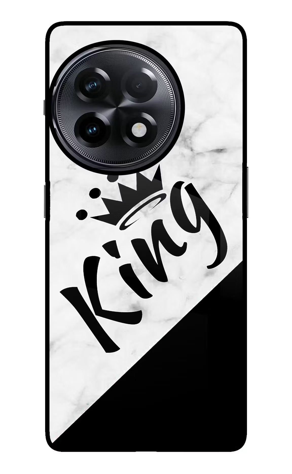 King OnePlus 11R Glass Case Back Cover by Casekaro