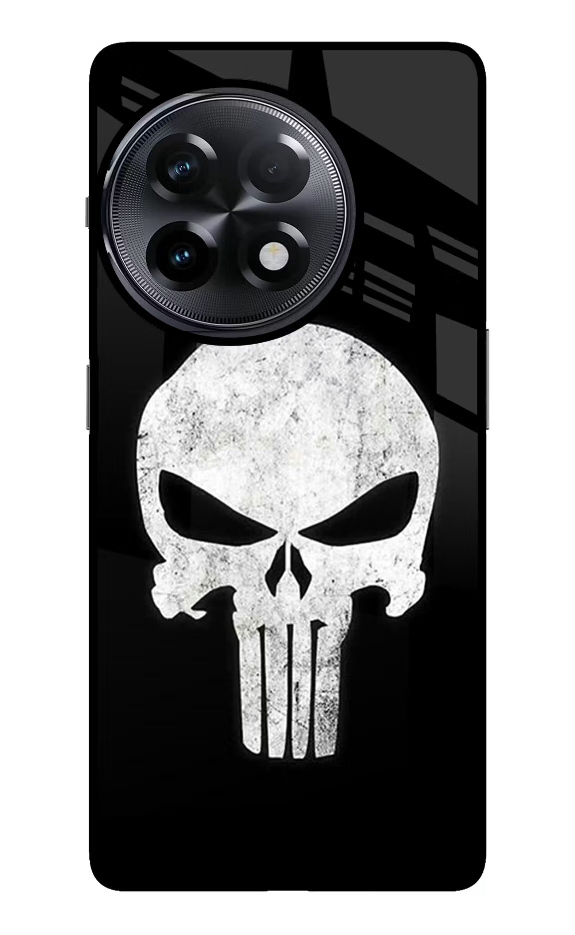 Punisher Skull OnePlus 11R Glass Case Back Cover by Casekaro