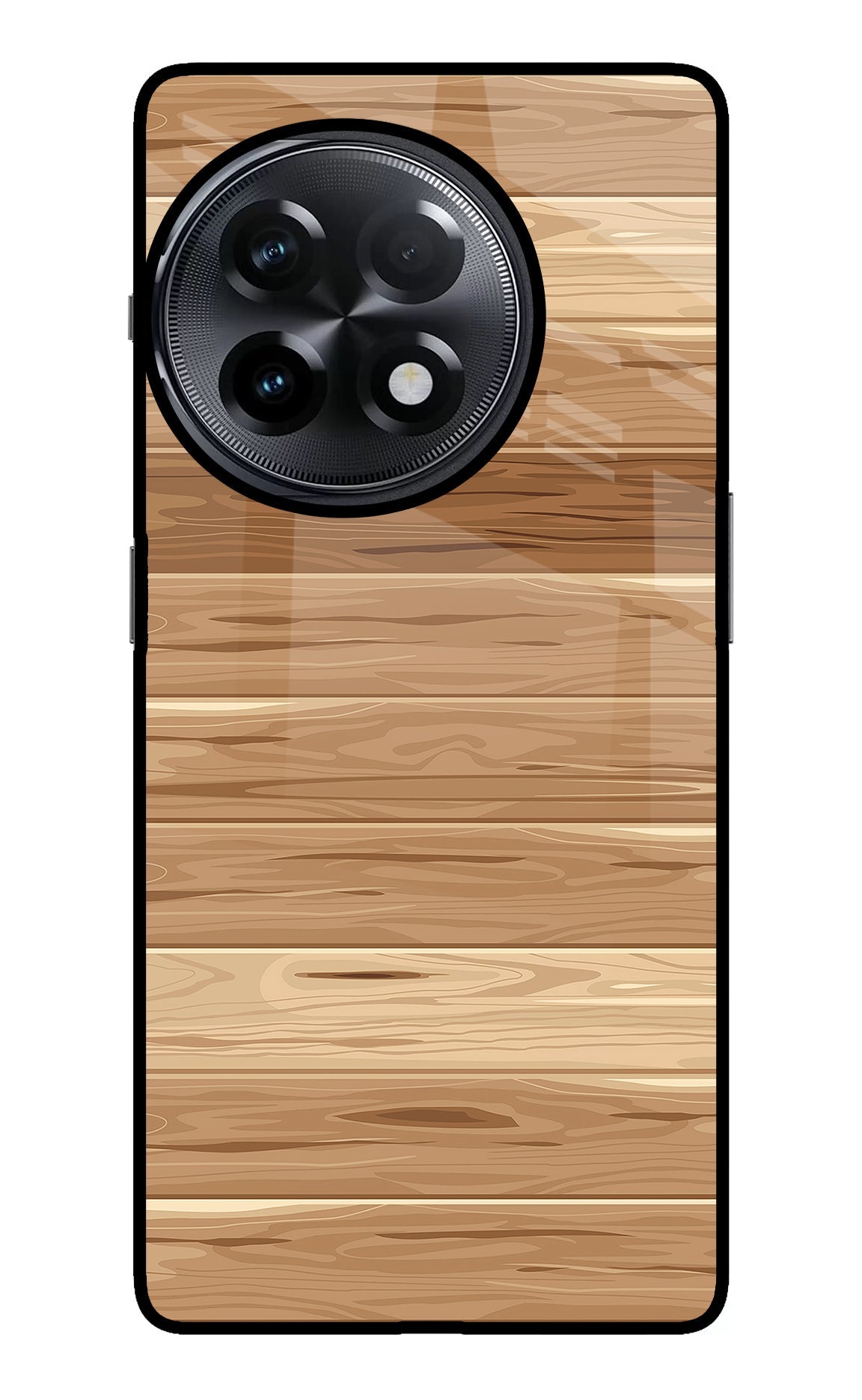 Wooden Vector OnePlus 11R Glass Case