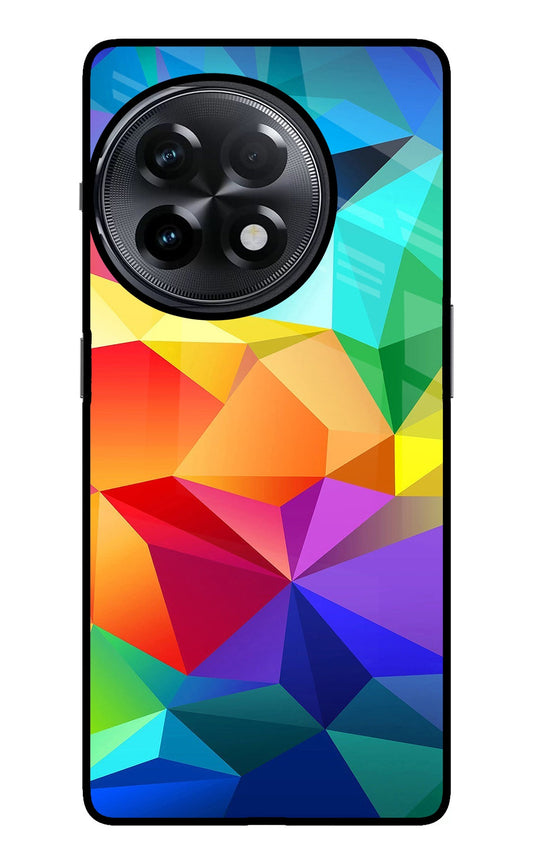 Abstract Pattern OnePlus 11R Glass Case