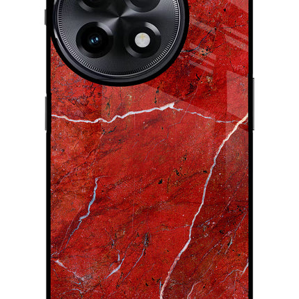 Red Marble Design OnePlus 11R Glass Case