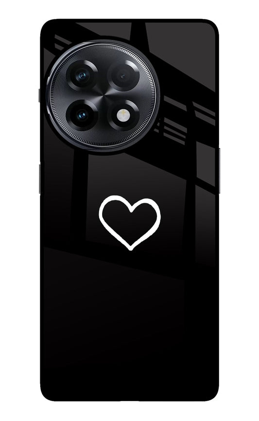 Heart OnePlus 11R Glass Case