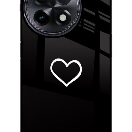 Heart OnePlus 11R Glass Case