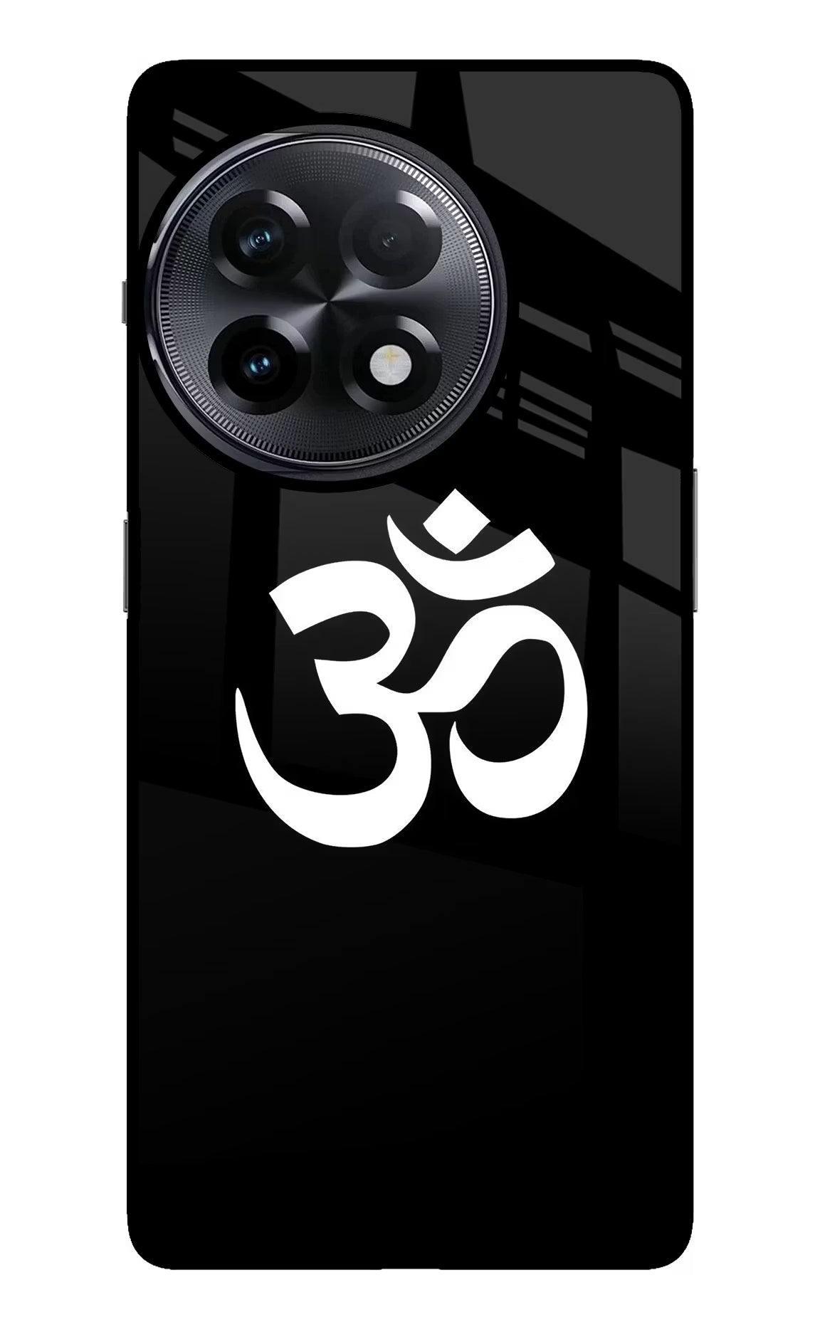Om OnePlus 11R Glass Case Back Cover by Casekaro