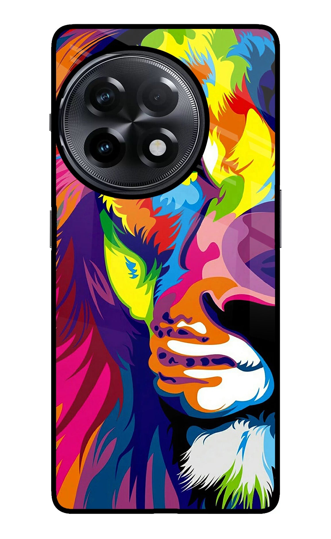 Lion Half Face OnePlus 11R Back Cover