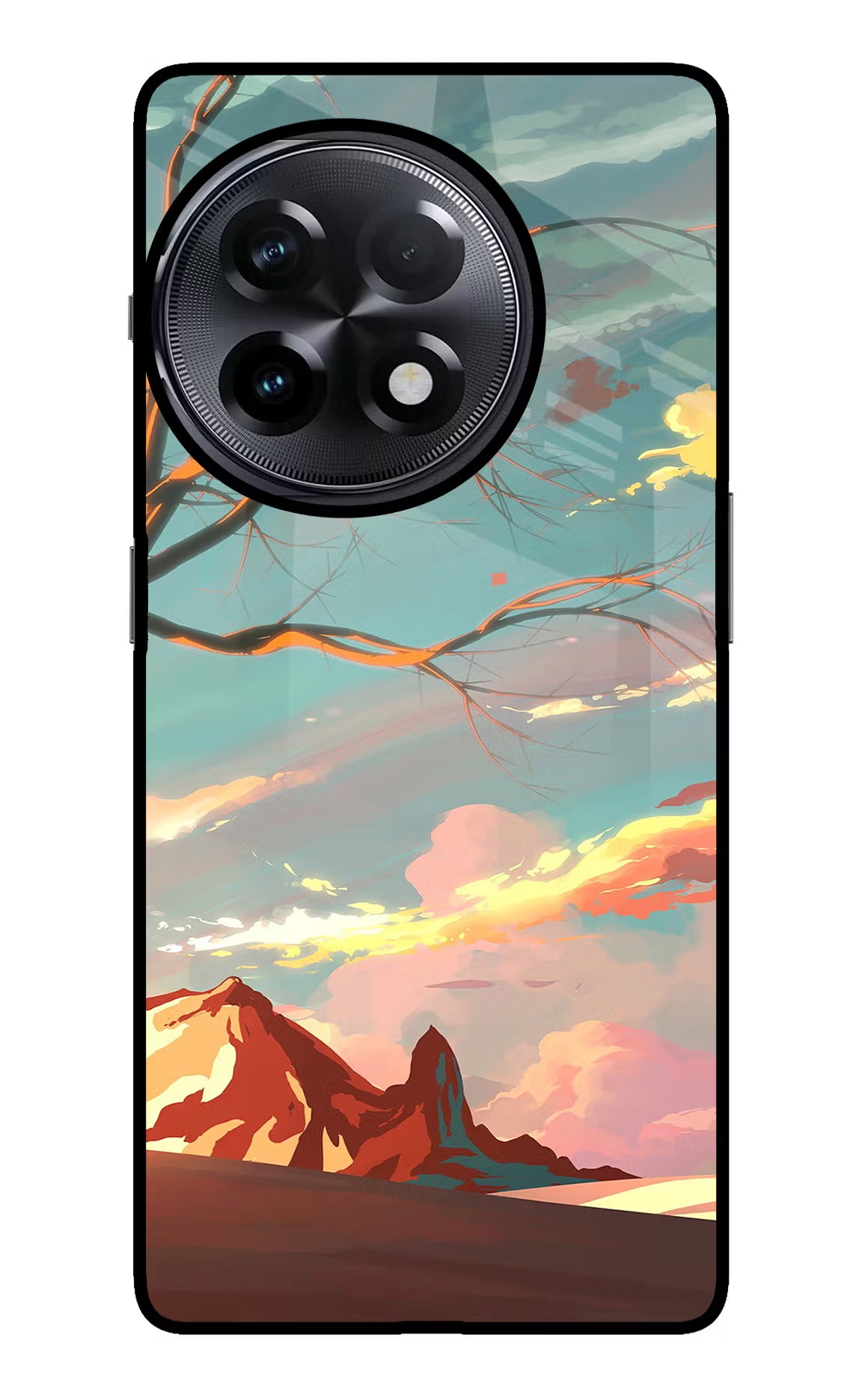 Scenery OnePlus 11R Glass Case Back Cover by Casekaro