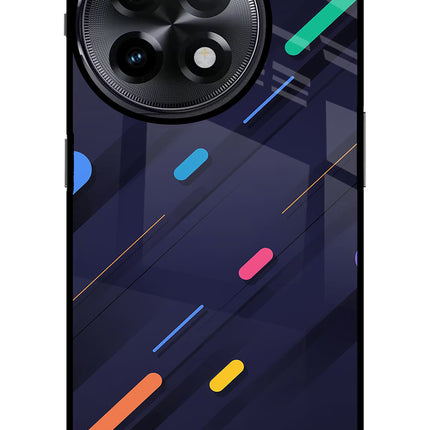 Abstract Design OnePlus 11R Glass Case