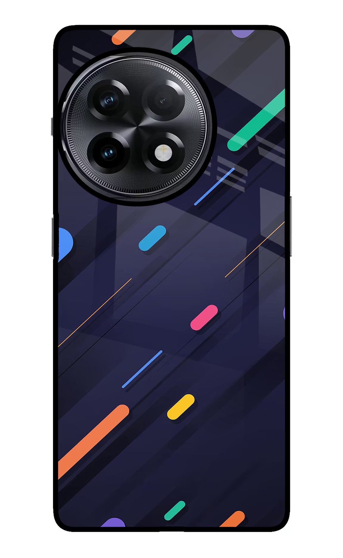Abstract Design OnePlus 11R Glass Case Back Cover by Casekaro