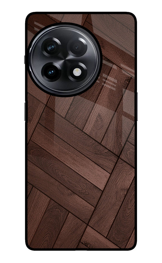 Wooden Texture Design OnePlus 11R Glass Case