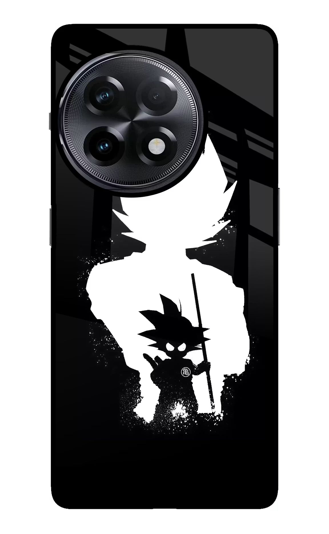 Goku Shadow OnePlus 11R Glass Case Back Cover by Casekaro