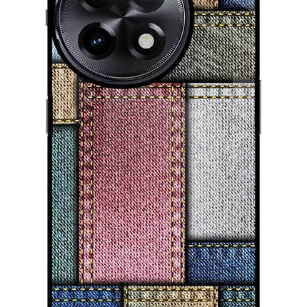 Multicolor Jeans OnePlus 11R Glass Case