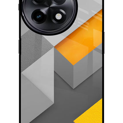 Abstract OnePlus 11R Glass Case Back Cover by Casekaro