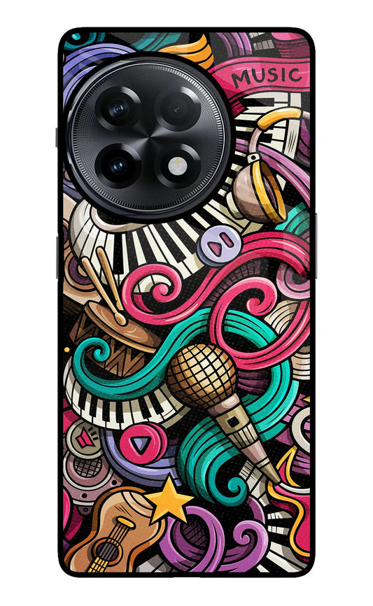 Music Abstract OnePlus 11R Glass Case