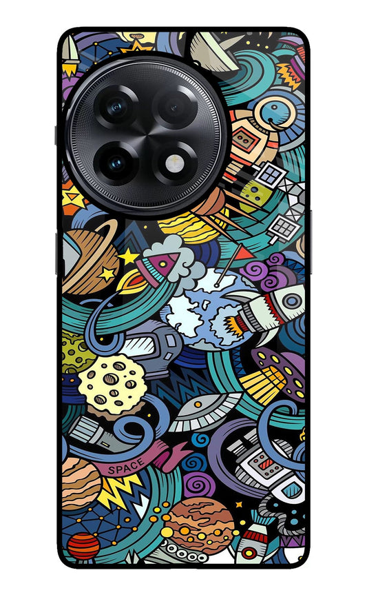 Space Abstract OnePlus 11R Glass Case