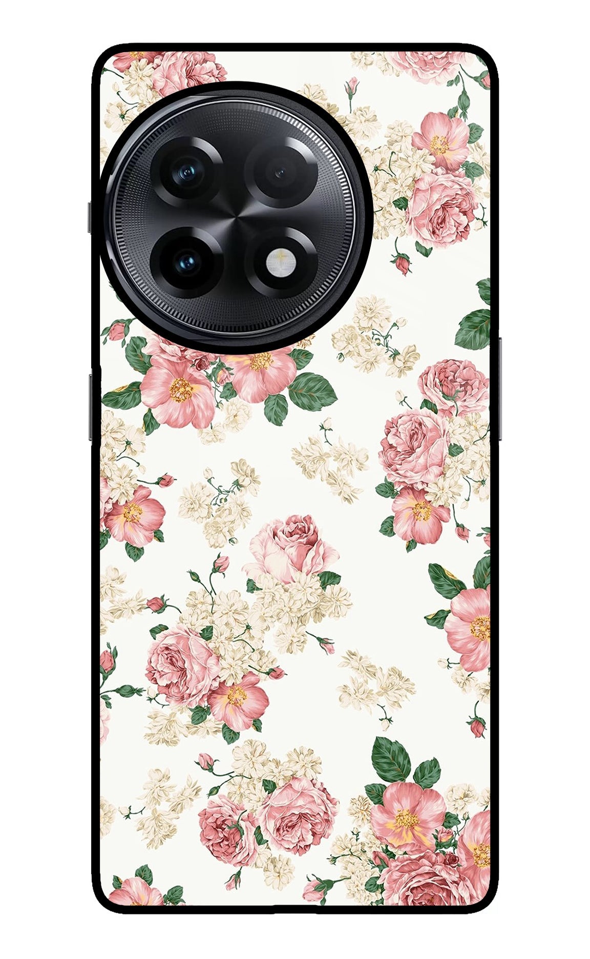 Flowers OnePlus 11R Glass Case