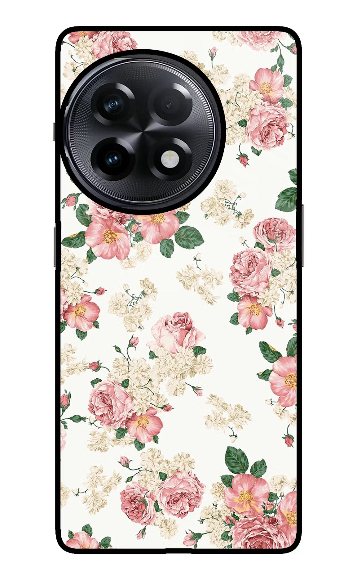 Flowers OnePlus 11R Glass Case Back Cover by Casekaro