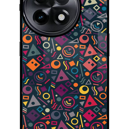 Geometric Abstract OnePlus 11R Glass Case