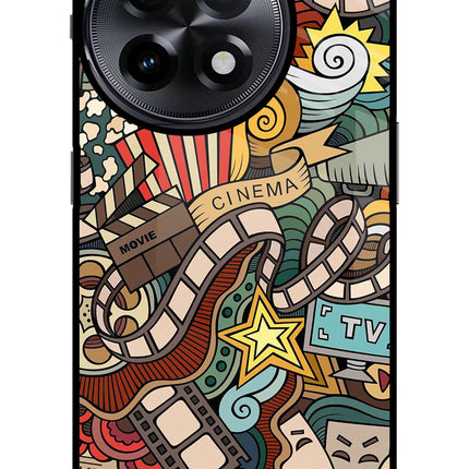 Cinema Abstract OnePlus 11R Glass Case
