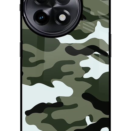 Camouflage OnePlus 11R Glass Case