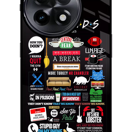 FRIENDS OnePlus 11R Glass Case Back Cover by Casekaro