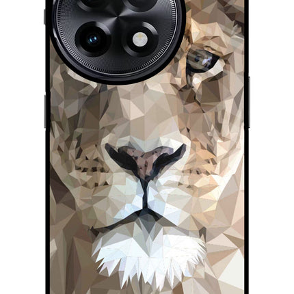 Lion Art OnePlus 11R Glass Case