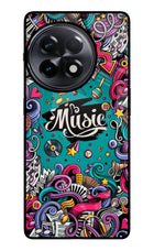 Music Graffiti OnePlus 11R Glass Case Back Cover by Casekaro