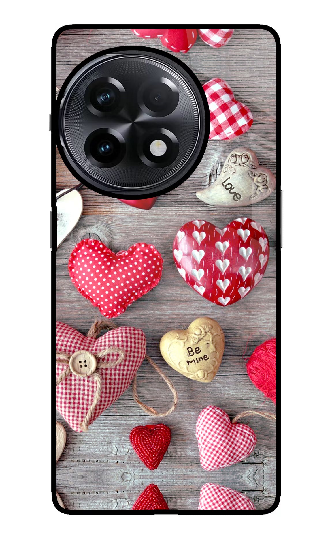 Love Wallpaper OnePlus 11R Glass Case Back Cover by Casekaro