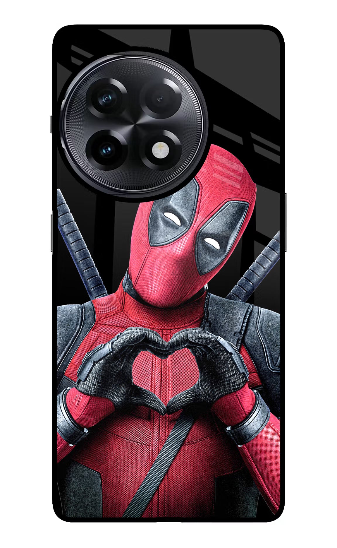 Deadpool OnePlus 11R Glass Case Back Cover by Casekaro