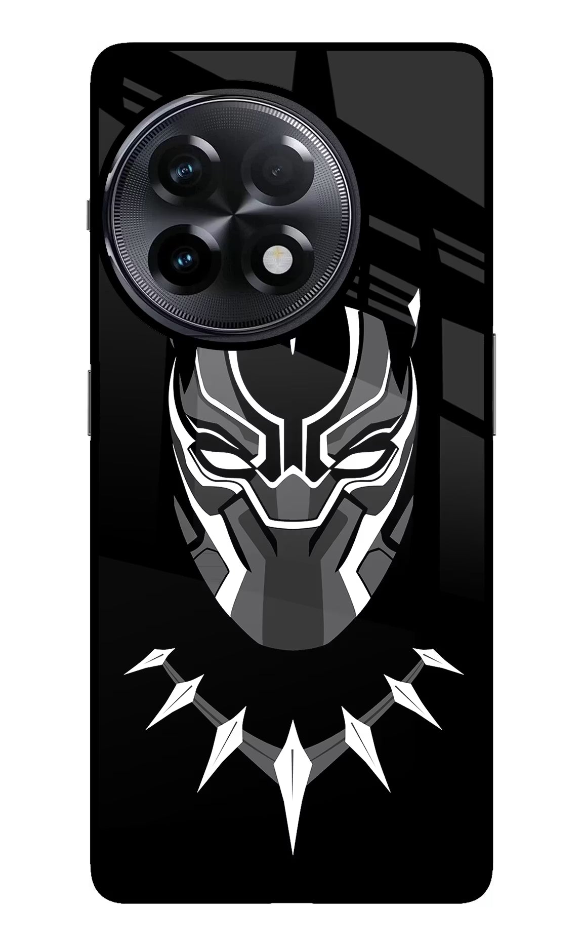 Black Panther OnePlus 11R Glass Case Back Cover by Casekaro