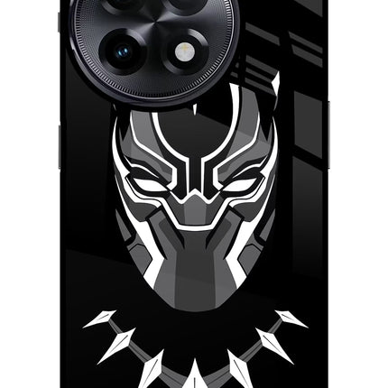 Black Panther OnePlus 11R Glass Case Back Cover by Casekaro