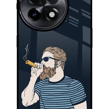 Smoking OnePlus 11R Glass Case