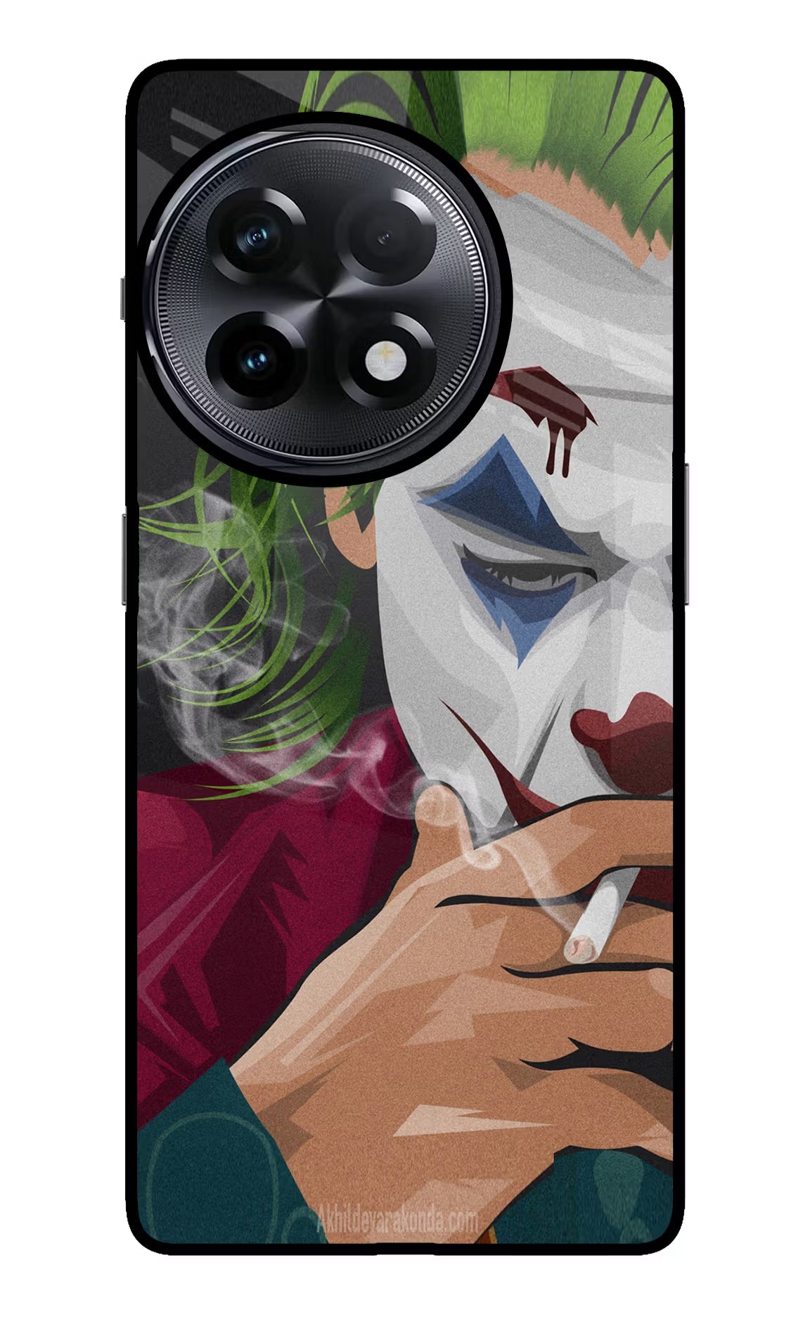 Joker Smoking OnePlus 11R Glass Case Back Cover by Casekaro
