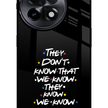 FRIENDS Dialogue OnePlus 11R Glass Case