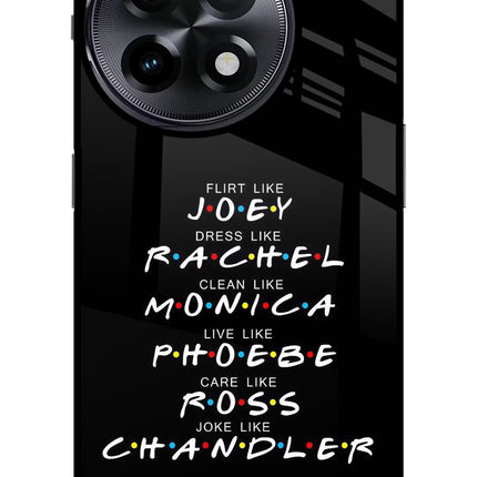 FRIENDS Character OnePlus 11R Glass Case