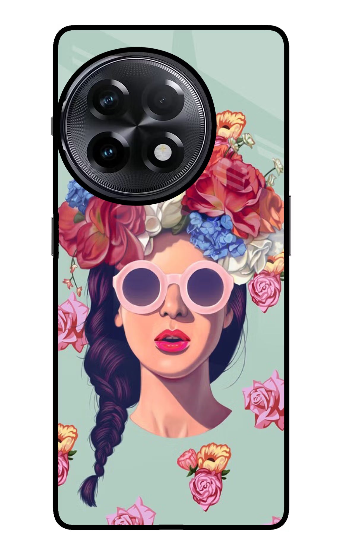 Pretty Girl OnePlus 11R Glass Case Back Cover by Casekaro