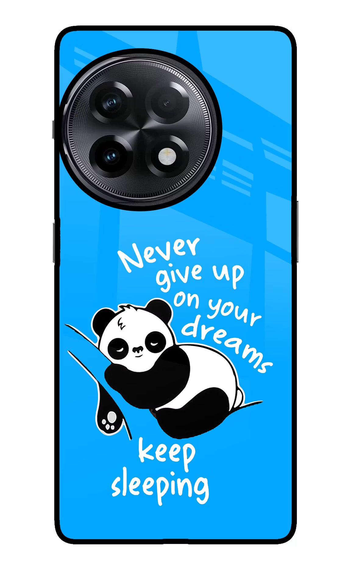 Keep Sleeping OnePlus 11R Glass Case Back Cover by Casekaro