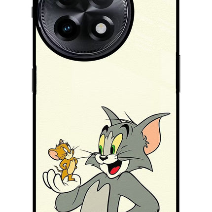 Tom & Jerry OnePlus 11R Glass Case Back Cover by Casekaro