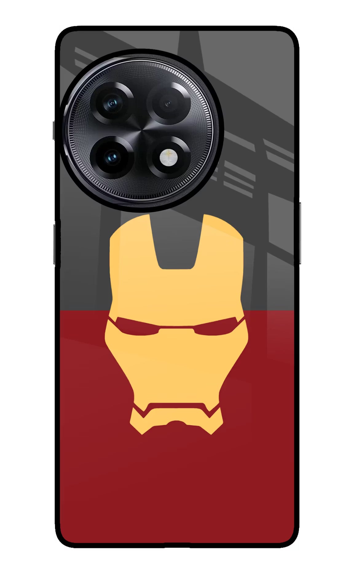 Ironman OnePlus 11R Glass Case Back Cover by Casekaro