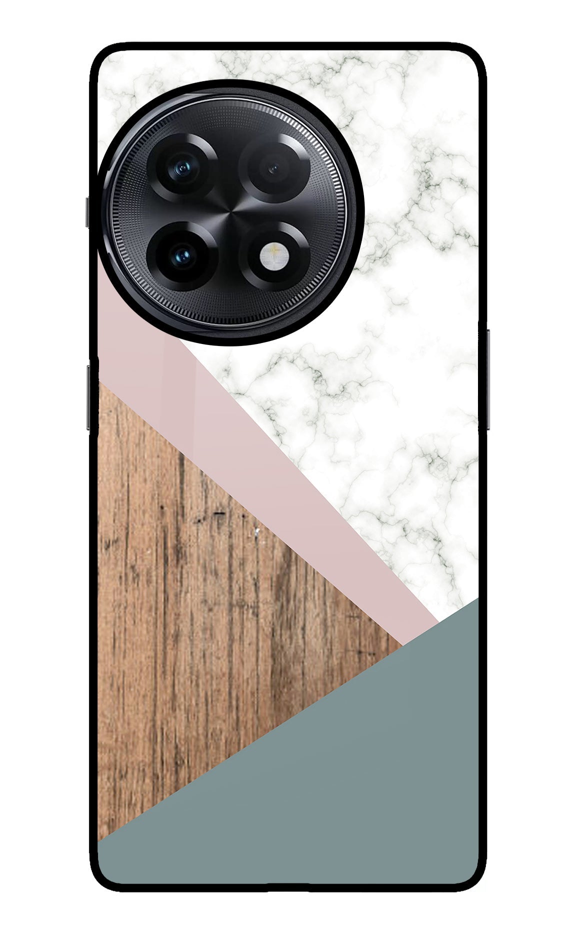 Marble wood Abstract OnePlus 11R Glass Case